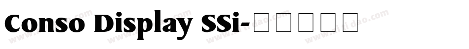 Conso Display SSi字体转换
